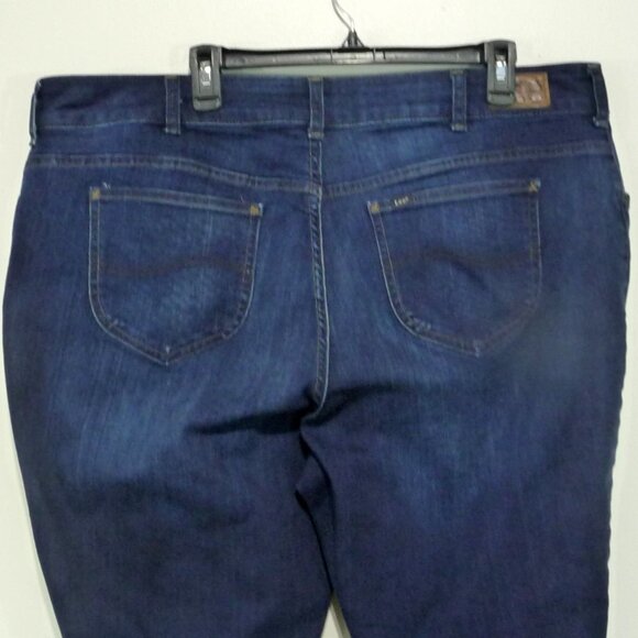 LEE JEANS SIZE 22W LONG STRAIGHT LEG STRETCH - Picture 5 of 9